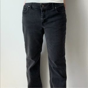Lee Riders Vintage 90s Womenss Jeans Tapered Black Denim